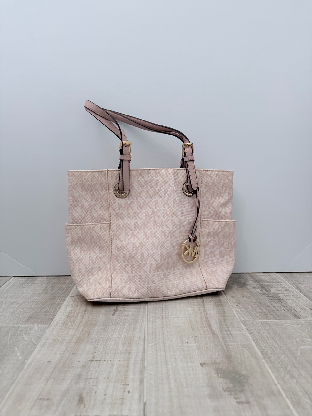 Michael Kors Blush Pink MK Signature Tote